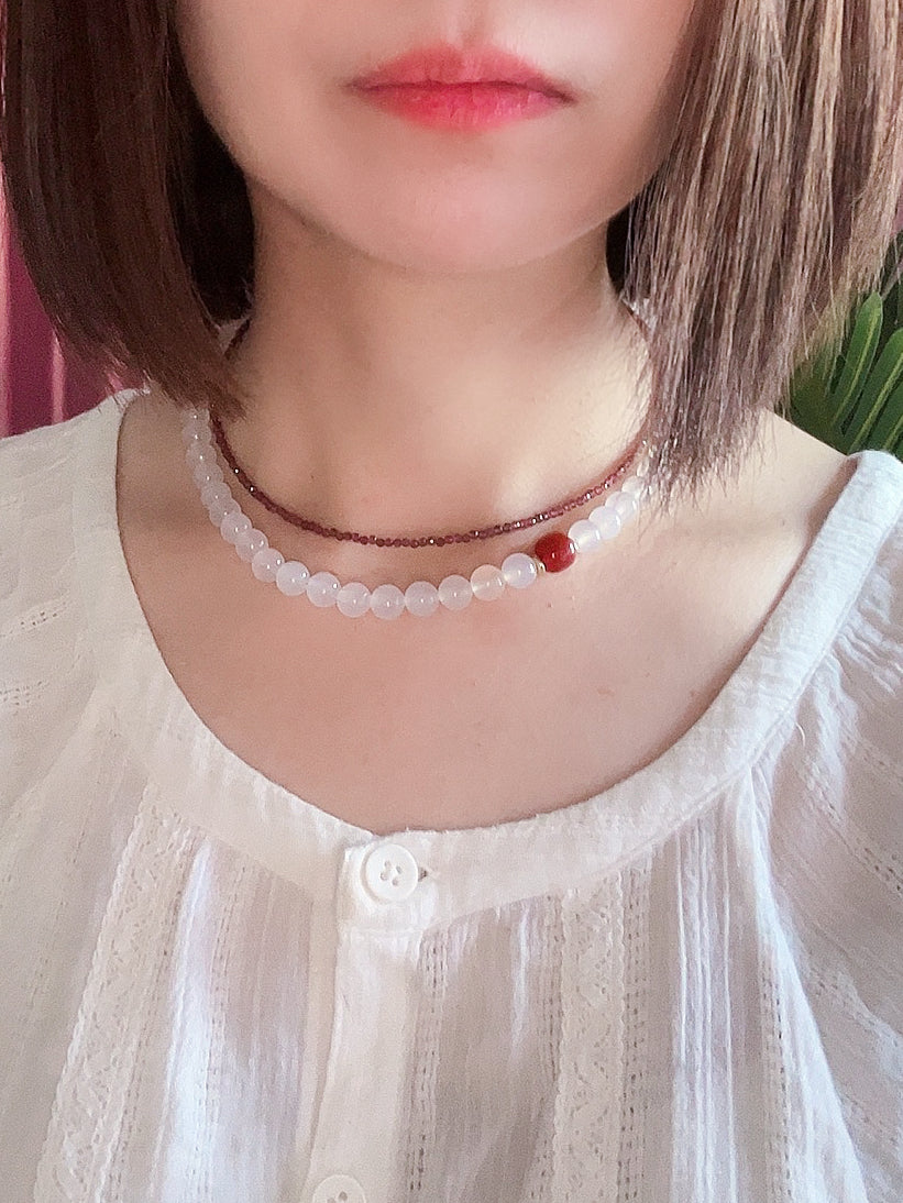 Garnet Choker Necklace