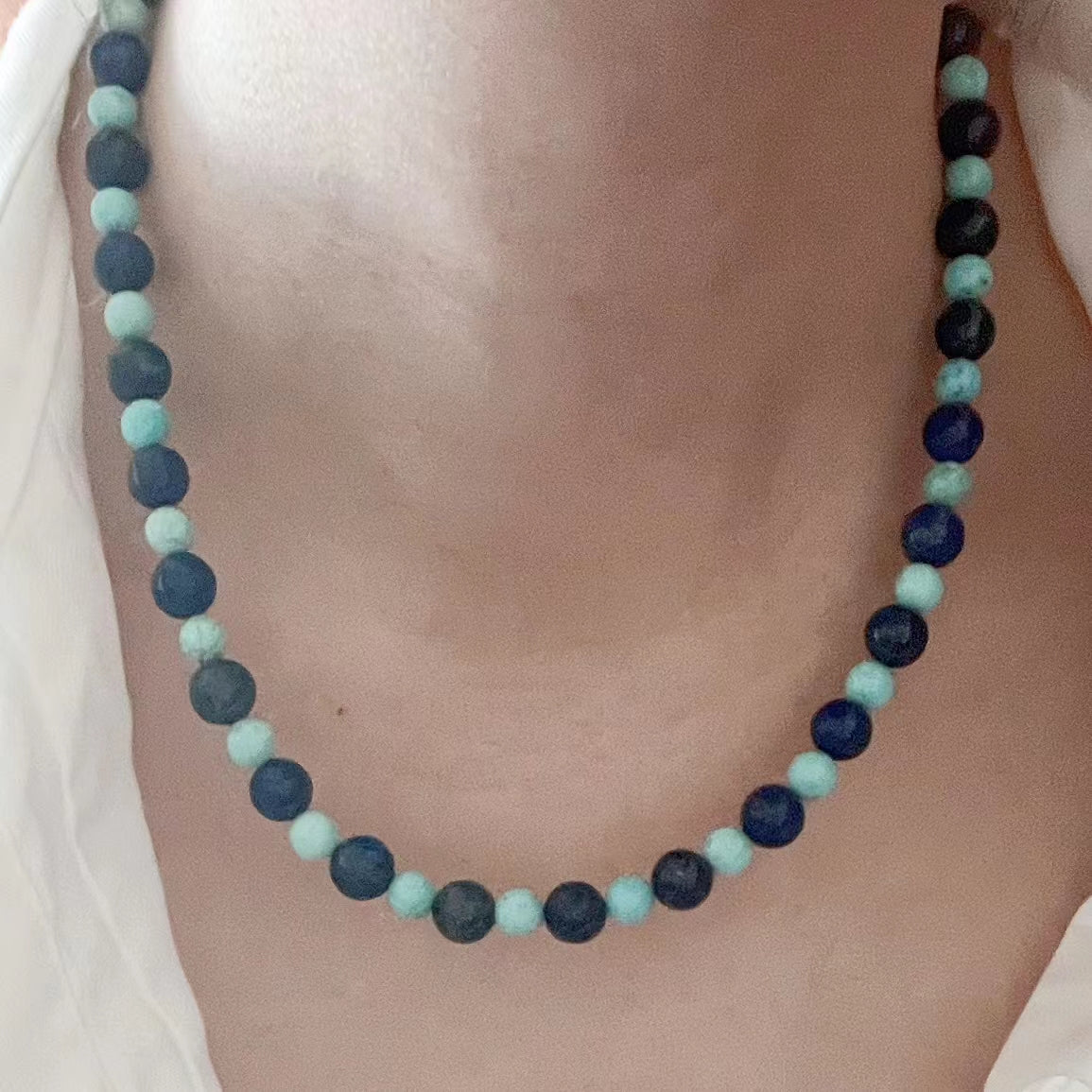 Helios - Natural Lapis Lazuli & Turquoise Necklace