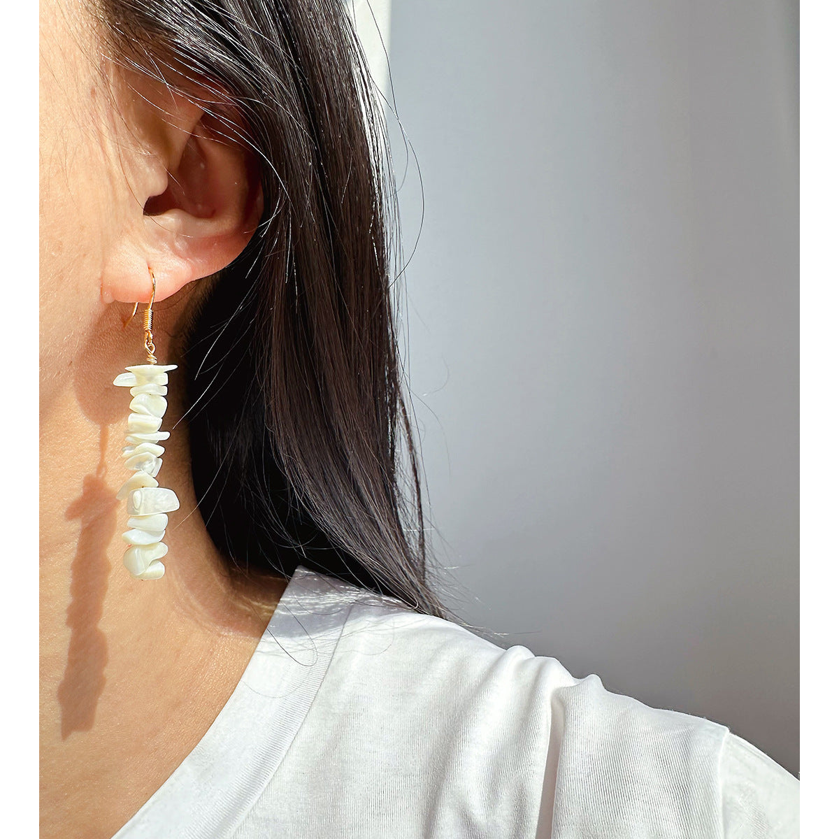 Caribbean Beach - Natural Shell Necklace Bracelet & Earrings