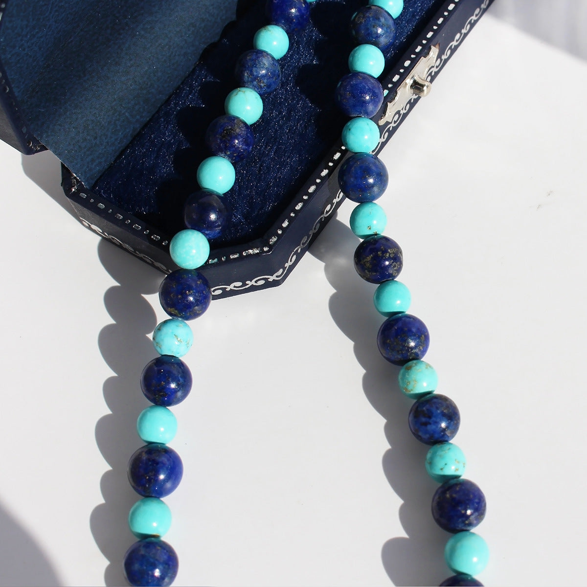 Helios - Natural Lapis Lazuli & Turquoise Necklace